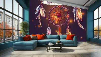  illustration of dreamcatcher Wall mural