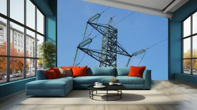 electric poles Wall mural