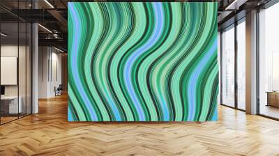 Green Waves Background Wall mural