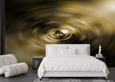 Spinning gold speaker Wall mural