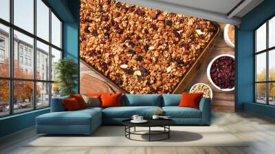 Fresh Homemade Granola Wall mural