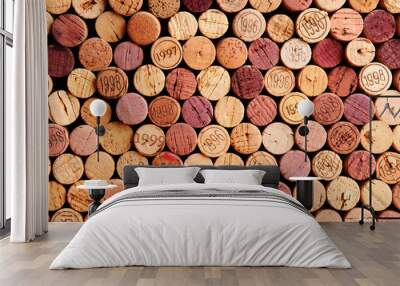 Wall of Wine Corks Wall mural