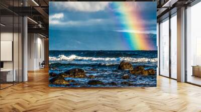 Hawaiian Rainbow Wall mural