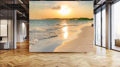 Tranquil Beach Sunset Wall mural