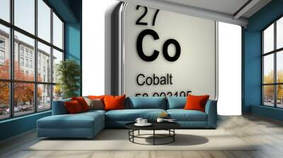 3d Periodic Table - 27 Cobalt Wall mural