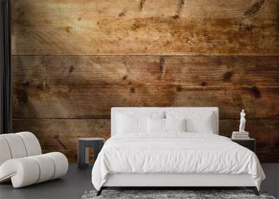 Wood texture background with beams of light. Wall mural