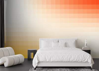 yellow white shades orange tricolor grid pixels mosaic abstract divided pixelate geometrical thanksgiving pattern background banner Wall mural