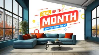 Sale banner with month special offer promotion Wall mural