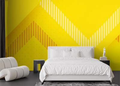 Yellow abstract background modern energy technology concept futuristic graphic. Yellow vector abstract background design, bright poster. Vector abstract texture design, poster, banner Wall mural