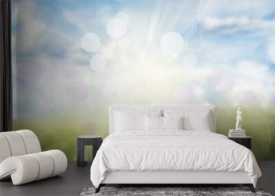 Abstract spring time background Wall mural