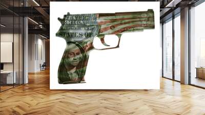 American gun Wall mural