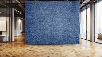 Blue denim texture background Wall mural