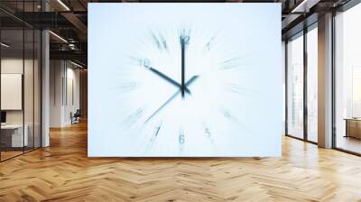 blurred time clock Wall mural