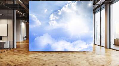 bright sky rays background Wall mural