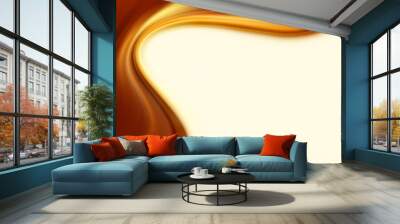 Brown flow Wall mural