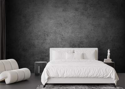 Grey black textured wall background Wall mural