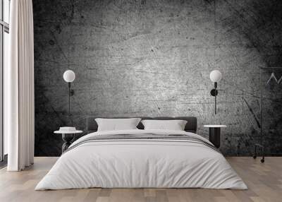 Grey texture grunge background Wall mural