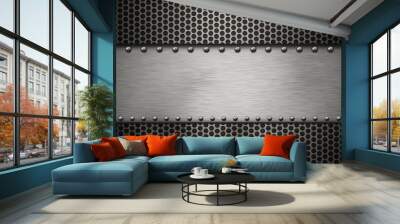 metal background Wall mural