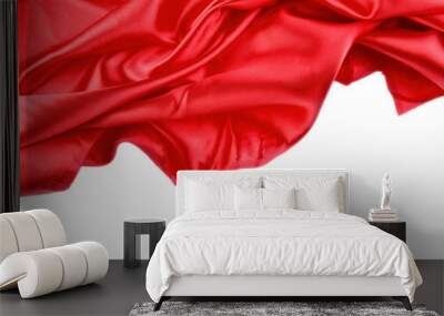 Red silk Wall mural