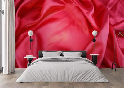 Red silk Wall mural