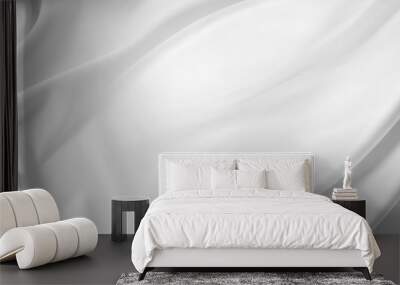 White silk fabric textured background Wall mural