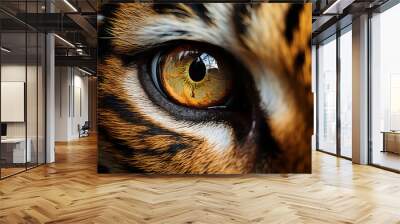 close up of a tiger eyes Wall mural