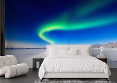 Dancing Northern Lights Wall mural