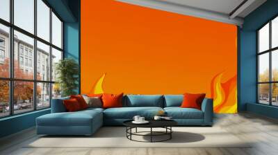 fire background Wall mural