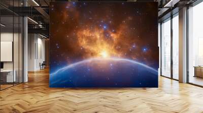 planet in space Wall mural