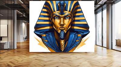 Pharaoh esport vector logotype, logo pharaoh, icon pharaoh, sticker pharaoh, symbol pharaoh, emblem pharaoh Wall mural