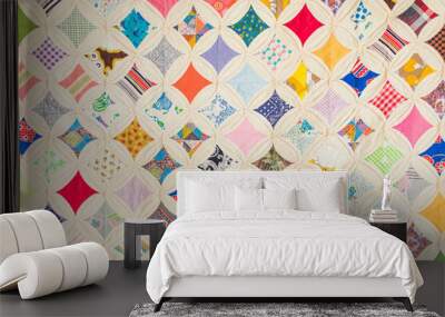 Cathedral Window Quilt Wall mural