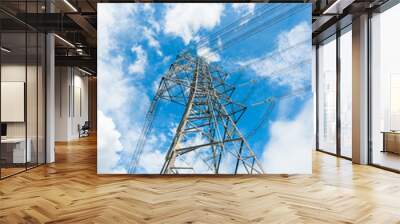 High voltage pole Wall mural