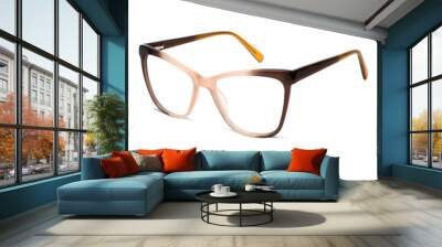 glasses eyeglasse isolated white background Wall mural