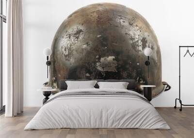 world war II helmet isolated on transparent background Wall mural