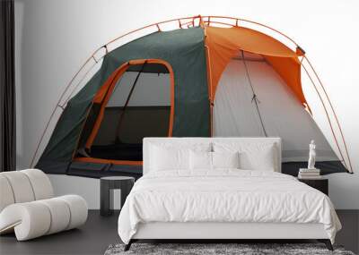 Tent png Tourist tent png Camping tent png Outdoor tent png Dome tent for camping png modern tourist tent png Mountain camp tent png tourist camping outdoor Tent isolated on transparent background Wall mural