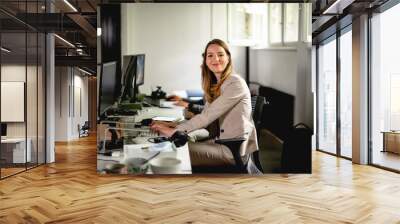 Young people working at office	 Wall mural