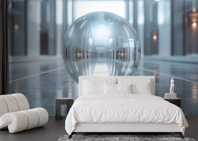 Corporate Computing Luminous Spheres Art Deco Sensibilities for Dynamic Business Collaboration Wall mural