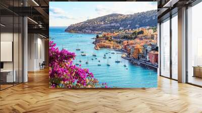 Villefranche-Sur-Mer village on the French Riviera Wall mural