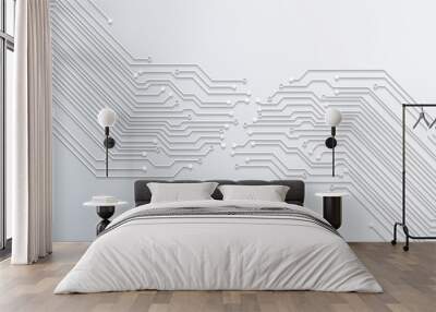 abstract technology background - circuit board texture vector Wall mural