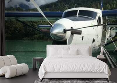 sea plane tour at dock in whistler, british columbia Wall mural