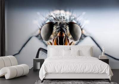 Bluebottle fly macro Wall mural