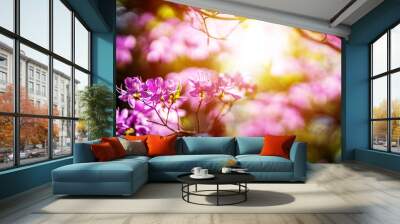 Summer flower or blossom Wall mural