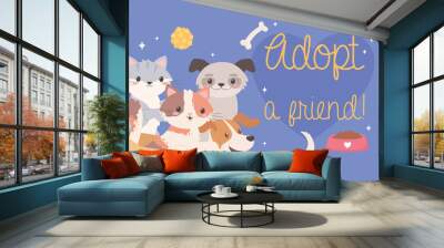 adopt a friend Wall mural