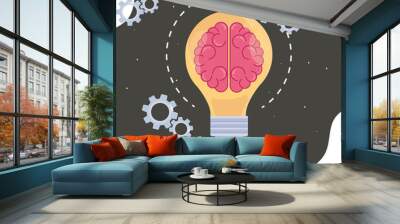 creative solution and innovation Wall mural