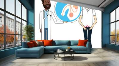 Doctor with patient Wall mural