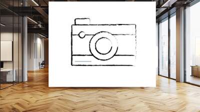 figure digital camera technology to photography icon Wall mural