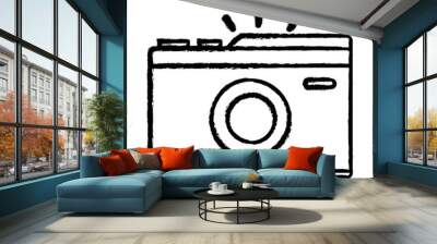 figure digital camera to take a picture art Wall mural