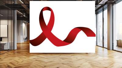 Isolated hiv ribbon design Wall mural