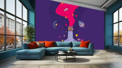 magical poison potion Wall mural