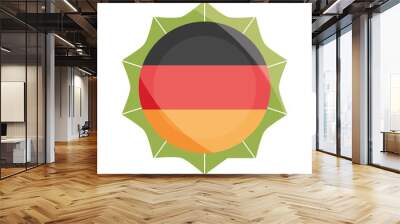 oktoberfest beer festival, germany flag emblem celebration traditional design Wall mural